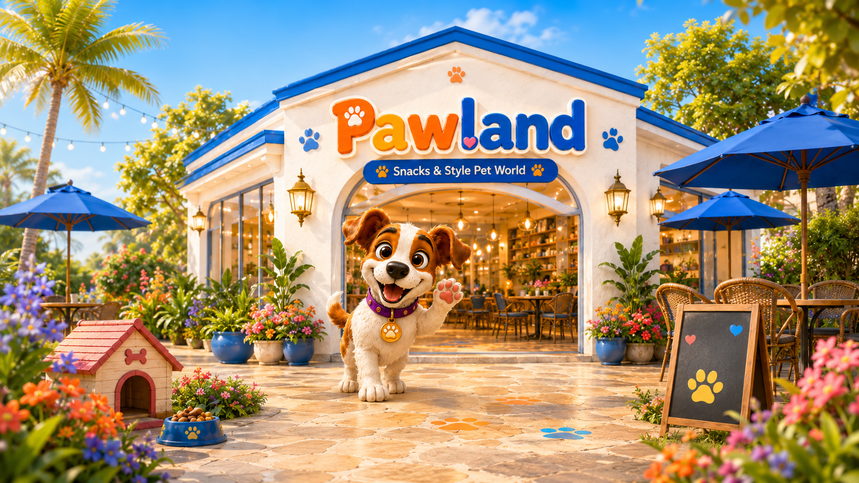 Pawland café amistoso para mascotas